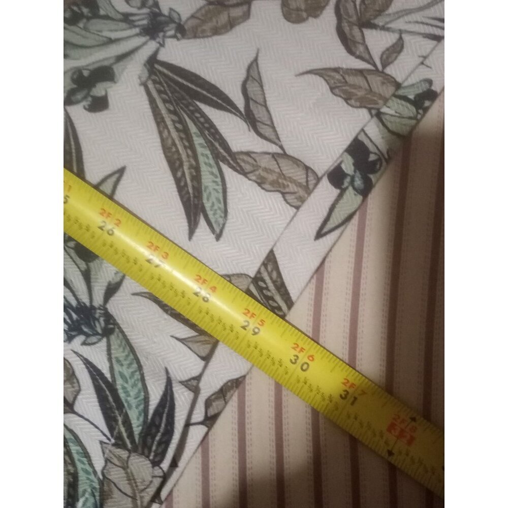 New Caribbean Roundtree & Yorke Silk Blend Gray Tropical Floral Camp Shirt XL - Picture 16 of 16